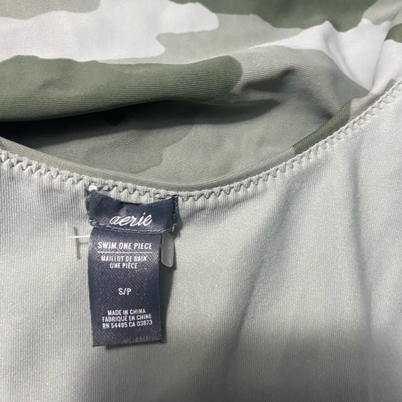 Green Camo Swim One Piece - Picture 2 of 4